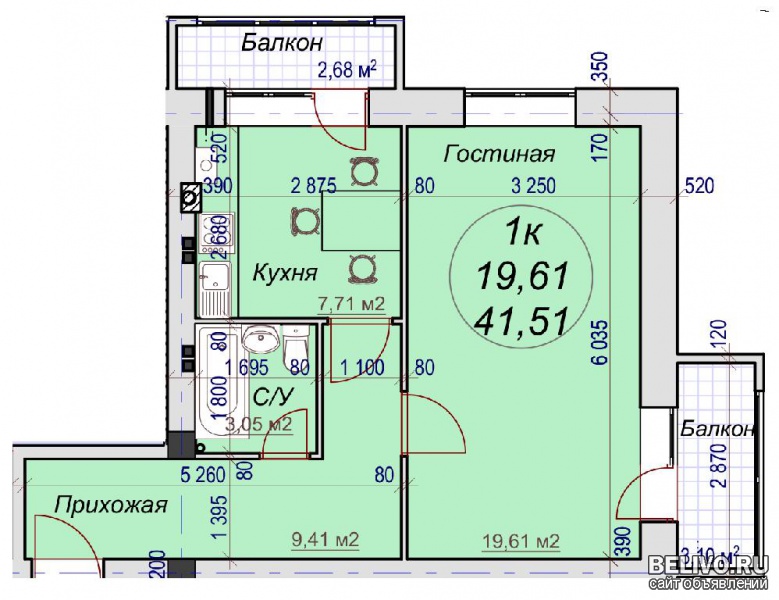 Квартира Краснодарский край (город курорт) Горячий Ключ.